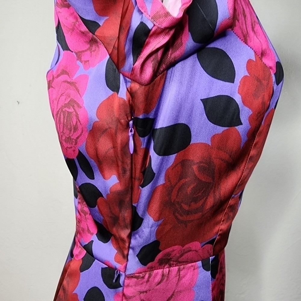 NWT PAIGE Manuela Floral Midi Faux Wrap Dress Size Small - Picture 10 of 15